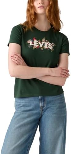 Levis Womens Perfect Crewneck Tee Shirt  Also Available in Plus 