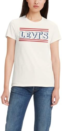 Levis Womens Perfect Crewneck Tee Shirt  Also Available in Plus 