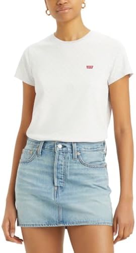 Levis Womens Perfect Crewneck Tee Shirt  Also Available in Plus 