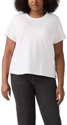 Levis Womens Perfect Crewneck Tee Shirt  Also Available in Plus 