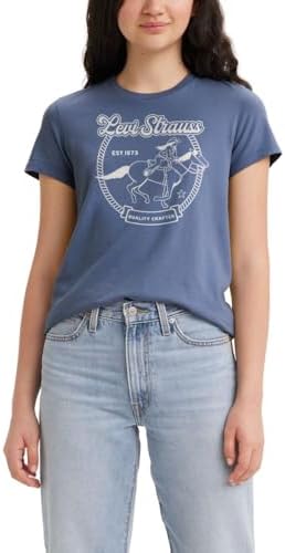 Levis Womens Perfect Crewneck Tee Shirt  Also Available in Plus 