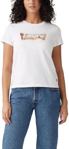 Levis Womens Perfect Crewneck Tee Shirt  Also Available in Plus 