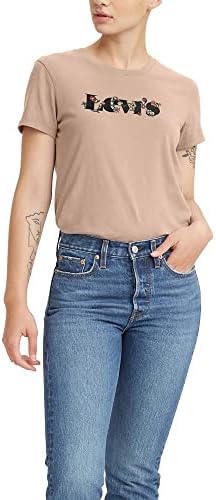 Levis Womens Perfect Crewneck Tee Shirt  Also Available in Plus 