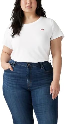 Levis Womens Perfect Crewneck Tee Shirt  Also Available in Plus 