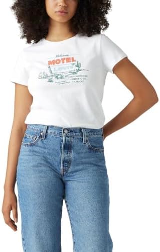 Levis Womens Perfect Crewneck Tee Shirt  Also Available in Plus 