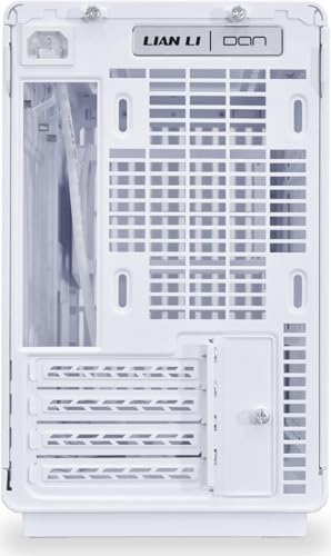 Lian Li A3 26 3L Micro Form Factor Chassis   Wood Front & Side Tempered Glass Panel   Supports 360mm AIO Modularity Design for M ATX  ITX Motherboard DAN Cases Collaboration   White  A3W WDG 