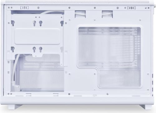 Lian Li A3 26 3L Micro Form Factor Chassis   Wood Front & Side Tempered Glass Panel   Supports 360mm AIO Modularity Design for M ATX  ITX Motherboard DAN Cases Collaboration   White  A3W WDG 