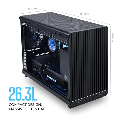 Lian Li A3 mATX 26 3L Micro Form Factor Chassis Flexible Power Supply Installation No Fans Included Supports 360mm AIO Modularity Design For M ATX and ITX Motherboard DAN Collaboration Black   A3X US