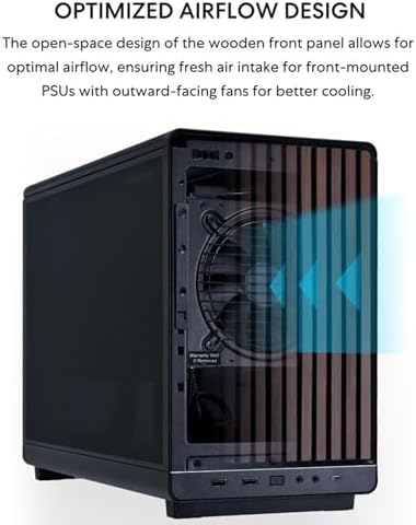 Lian Li A3 mATX WD 26 3L Micro Form Factor Chassis No Fans Included Supports 360mm AIO Modularity Design for M ATX  ITX Motherboard DAN Cases Collaboration Wood Front Panel Black  A3X WD