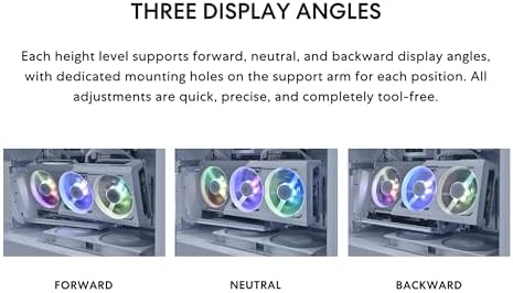 Lian Li ATX PC Case 4 Slots Vertical GPU Kit  VG4v4    Premium Gen 5 Riser Cable PCI E 5 0 x16 200mm  PCIe 3 0/4 0 Compatible  Adjustable Position   Fits Most PC Cases  VG4v4 White 