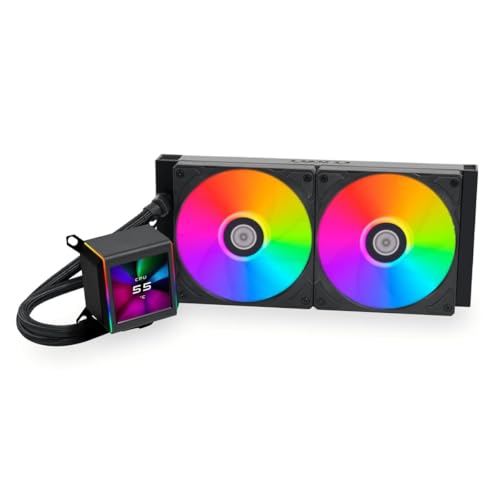 Lian Li Galahad II LCD CPU Liquid Cooler   White  360mm  SL Infinity Fan