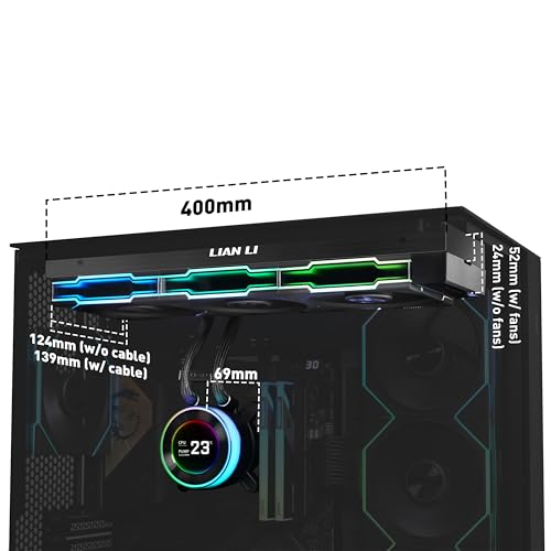 Lian Li Hydroshift II C 360TL RGB Liquid CPU Cooler   360mm AIO   3X 120 RGB Fans   2 1  IPS LCD Screen   3 Control Mode   Flexible Tubes Clamp   LGA 1851/1700  AMD AM5/AM4   Black  HS2LCD36TB 