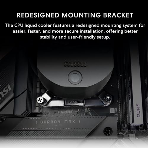 Lian Li Hydroshift II S LCD 360TL ARGB Liquid CPU Cooler   360mm AIO   3 4 IPS LCD Square Screen   Daisy Chain   Low Noise   Intel LGA 1851/1700  AMD AM5/AM4 3X TL120 ARGB Fan   Black  HS2LCDS36TB