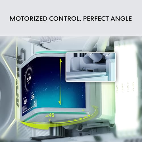 Lian Li Hydroshift II OLED Curved 360 Liquid CPU Cooler   Flexible Slide Tube Clamp Coolant Pathway   Adjustable 6 67 2K Screen   3D Animation Effects   LGA 1851/1700  AMD AM5/4   White  HS2OLDC36NW 
