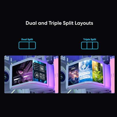 Lian Li Hydroshift II OLED Curved 360 Liquid CPU Cooler   Flexible Slide Tube Clamp Coolant Pathway   Adjustable 6 67 2K Screen   3D Animation Effects   LGA 1851/1700  AMD AM5/4   White  HS2OLDC36NW 