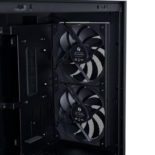 Lian Li LANCOOL 207 Digital ATX Computer Case w/Integrated LCD Screen  Mesh Centric Panels Mid Tower PC Case w/ 2 x 140x40x30mm PWM Fans  2 x 140mm Fans Pre Installed  Side or Rear Mount PSU