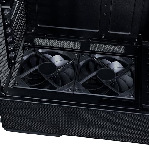 Lian Li LANCOOL 207 Digital ATX Computer Case w/Integrated LCD Screen  Mesh Centric Panels Mid Tower PC Case w/ 2 x 140x40x30mm PWM Fans  2 x 140mm Fans Pre Installed  Side or Rear Mount PSU