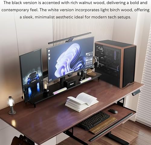 Lian Li LANCOOL 217 Genuine Walnut Wood Computer Case  Mid Tower ATX PC Case with 5 Pre Installed PWM Fans 2x170mm  2x120mm & 1x140mm  Flexible PSU & Cable Installation   Black  LAN217X 