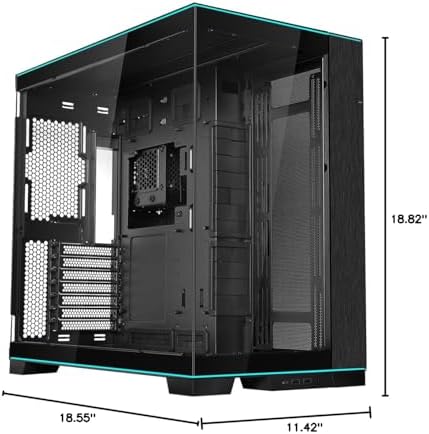 Lian Li O11D EVO RGB E ATX Gaming Dual Chamber case   ARGB Lighting Strips   Up to 420mm Radiator   Cable Management   Front and Side Tempered Glass Panels   Reversible Chassis  O11DERGBX US 