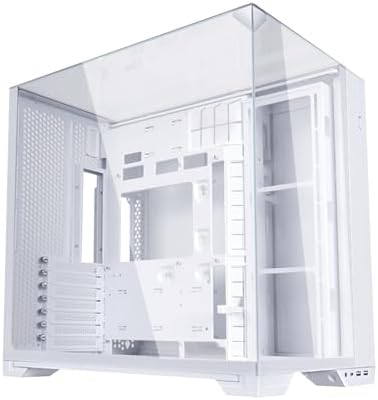 Lian Li O11Vision Compact White Steel Tempered Glass ATX Mid Tower Computer Case Back Connect Support O11VPW
