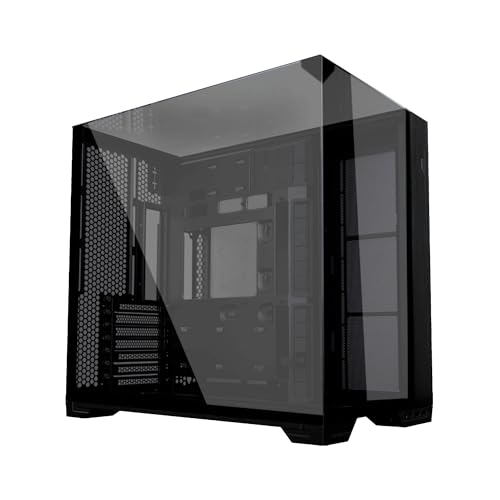 Lian Li O11 Vision Compact Black Steel Tempered Glass ATX Mid Tower Computer Case Back Connect Support O11VPX