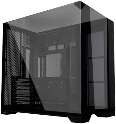 Lian Li O11 Vision Compact Black Steel Tempered Glass ATX Mid Tower Computer Case Back Connect Support O11VPX