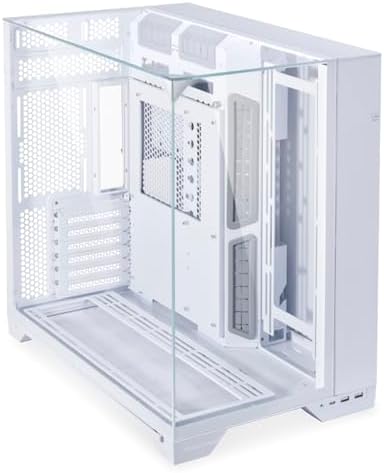 Lian Li O11 Vision Compact Black Steel Tempered Glass ATX Mid Tower Computer Case Back Connect Support O11VPX