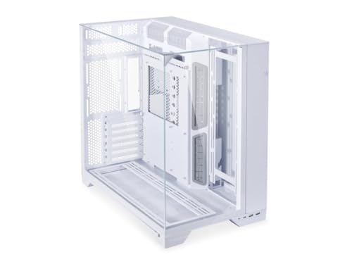 Lian Li O11 Vision Three Side TG E ATX Case   White