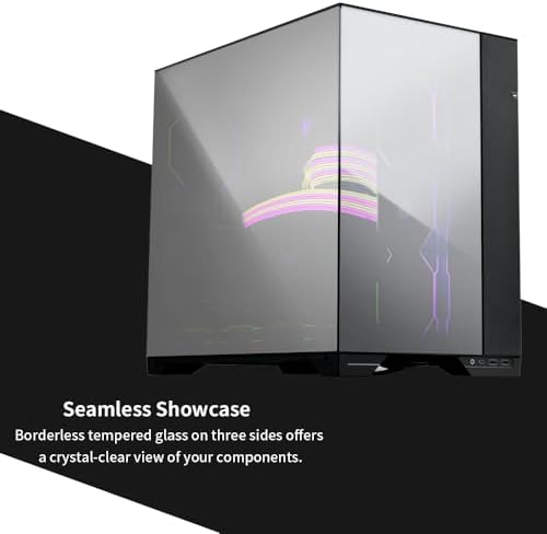 Antec C8 Wood, ventiladores no incluidos, panel frontal de madera, diseño de cámara dual, tipo C, soporte para radiador de 360 mm, paneles frontales y laterales sin costuras TG, compatible con RTX 40