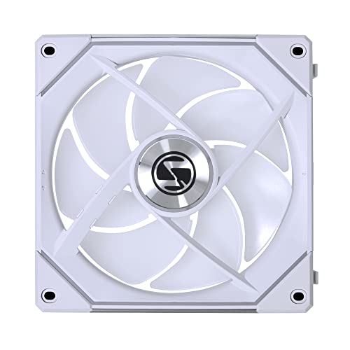 Lian Li UNI Fan SL-Infinity - Paquete de 140 unidades, diseño de cadena de ventilador ARGB, espejo infinito, efectos de iluminación personalizables, sin controlador, blanco (UF-SLIN140-1W)