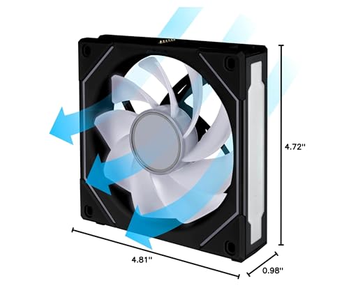 Lian Li UNI Fan SL-Infinity - Paquete de 140 unidades, diseño de cadena de ventilador ARGB, espejo infinito, efectos de iluminación personalizables, sin controlador, blanco (UF-SLIN140-1W)