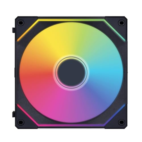 Lian Li UNI Fan SL-Infinity - Paquete de 140 unidades, diseño de cadena de ventilador ARGB, espejo infinito, efectos de iluminación personalizables, sin controlador, blanco (UF-SLIN140-1W)