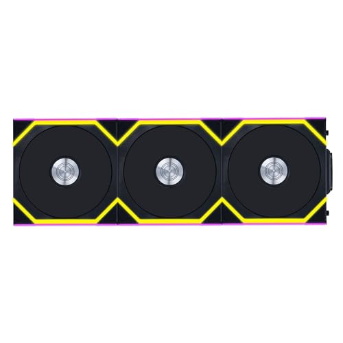 Lian Li UNI Fan SL LCD Wireless 120mm ARGB Fan   Triple Pack   1 6 LCD   2 4 GHz Wireless Signal for RGB Control   Daisy Chain Design   Controller Included and Required   Black  12SLLCD1W3B 