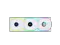 Lian Li UNI Fan SL LCD Wireless 120mm ARGB Fan   Triple Pack   1 6" LCD    2 4 GHz Wireless Signal for RGB & Fan Control   Daisy Chain Design   Controller Included and Required   White  12SLLCD1W3W
