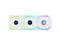 Lian Li UNI Fan SL LCD Wireless 120mm ARGB Fan   Triple Pack   1 6" LCD    2 4 GHz Wireless Signal for RGB & Fan Control   Daisy Chain Design   Controller Included and Required   White  12SLLCD1W3W