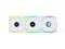Lian Li UNI Fan SL LCD Wireless 120mm ARGB Fan   Triple Pack   1 6" LCD    2 4 GHz Wireless Signal for RGB & Fan Control   Daisy Chain Design   Controller Included and Required   White  12SLLCD1W3W