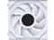 Lian Li UNI Fan SL LCD Wireless 120mm ARGB Fan   Triple Pack   1 6" LCD    2 4 GHz Wireless Signal for RGB & Fan Control   Daisy Chain Design   Controller Included and Required   White  12SLLCD1W3W