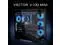 Lian Li VECTOR V100 MINI Micro Form Factor Compact PC Case  Panoramic Tempered Glass  Support Backet Connect Micro ATX  415mm GPUs  360mm Radiator  9 x 120mm Fans  Dust Filiter  RGB   Black  V100MIX 