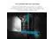 Lian Li VECTOR V100 MINI Micro Form Factor Compact PC Case  Panoramic Tempered Glass  Support Backet Connect Micro ATX  415mm GPUs  360mm Radiator  9 x 120mm Fans  Dust Filiter  RGB   Black  V100MIX 