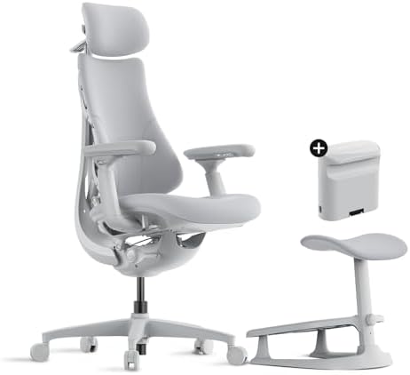 LiberNovo Dynamic Ergonomic Office Chair   Comfy Adjustable Desk Chair with Adaptive Lumbar Support  160  Recline & Built in Spine Stretch for Back Comfort  Home Office Long Hours Use  Black 48cm