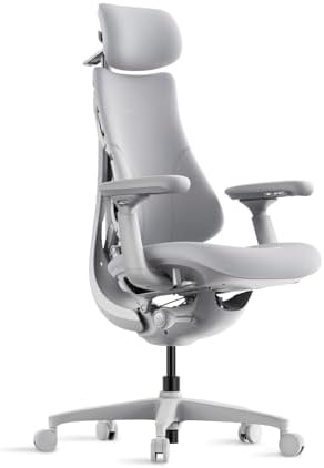 LiberNovo Dynamic Ergonomic Office Chair   Comfy Adjustable Desk Chair with Adaptive Lumbar Support  160  Recline & Built in Spine Stretch for Back Comfort  Home Office Long Hours Use  Black 48cm
