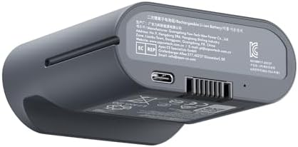 LiberNovo Rechargeable Battery for Lumbar Support Adjustment and Spinal Stretching  Tailored for the Ergonomic Chair  2200mAh  12V  Fast & Convenient Charging with USB Type C  Black