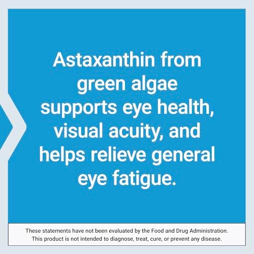 Life Extension Astaxanthin with Phospholipids   Antioxidant Support  Eye Health   Algae Derived   Gluten Free  Non GMO   30 Softgels