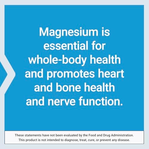 Life Extension Magnesium Citrate 100 mg Vegetarian Capsules  Blue  100 Count