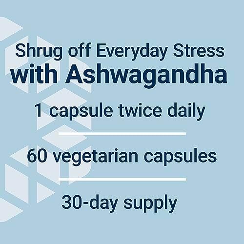 Life Extension Optimized Ashwagandha   Stress Management Supplement for a Healthy Stress Response  Focus  Memory  Stress Relief   Vegetarian  Gluten Free  Non GMO  60 Capsules