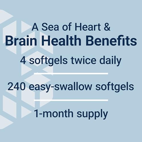 Life Extension Super Omega 3 EPA/DHA Fish Oil  Sesame Lignans & Olive Extract   Heart Health  Brain Health  Inflammation Health Support  Gluten Free  Easy to Swallow  Non GMO  240 Softgels