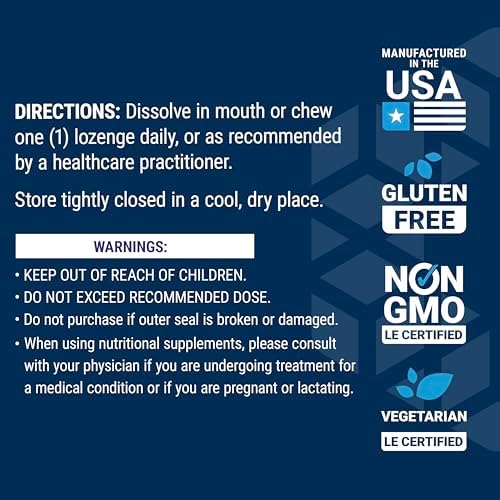 Life Extension Vitamin B12 Methylcobalamin  Nerve Health Supplement  Cognitive Support  Energy Vitamin  methylcobalamin B12  1 mg  Quick Dissolving  Vegetarian  60 lozenges