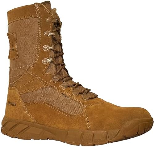Lightweight Man Tactical Military Boots Combat Boots Anti Collision Side Zipper Training Lace Up Outdoor Hiking Breathable Shoe