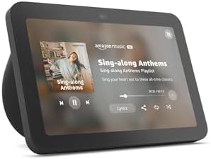 Like New Amazon Echo Show 8  With Spatial Audio  Smart Home Hub  ideal for open living spaces  includes Alexa  Charcoal