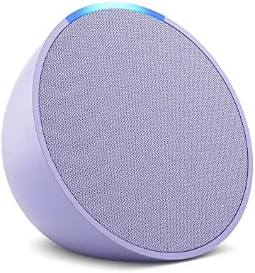 Like New Amazon Echo Pop  newest model   Our smallest speaker  Designed for Alexa   Fits in any room  Lavender Bloom